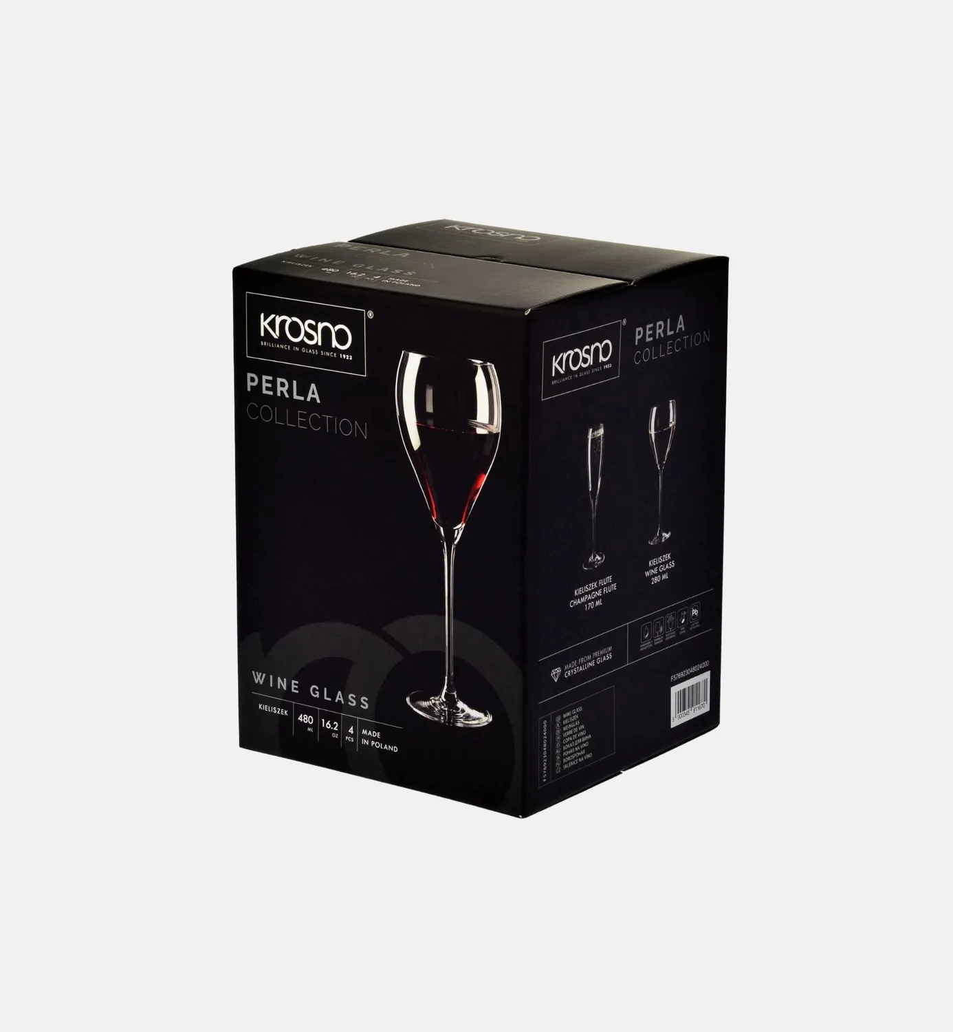 Krosno vinglas 510 ml stort klart glas