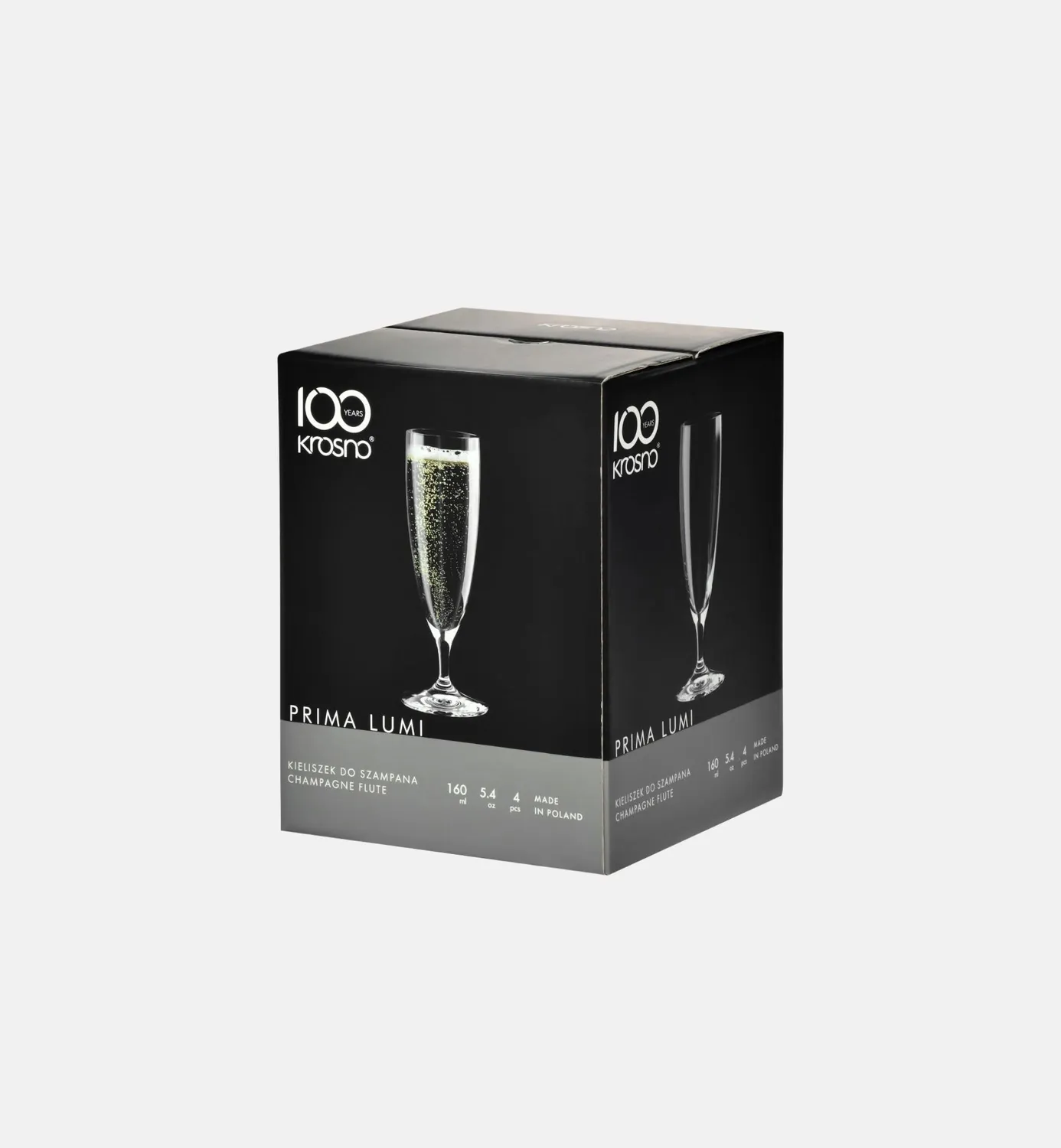 Krosno Prima Lumi champagneglas 160 ml riflet