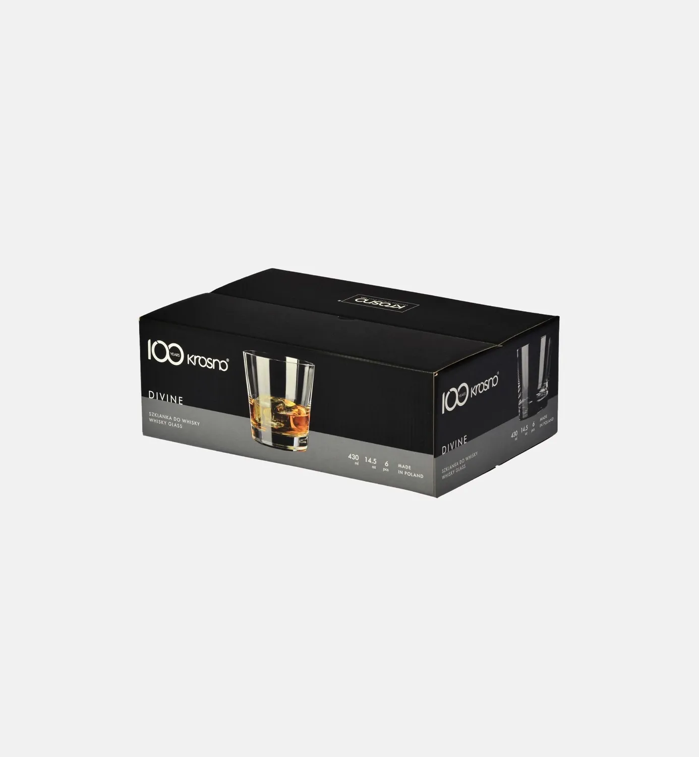 Krosno Divine whiskyglas 430 ml klar