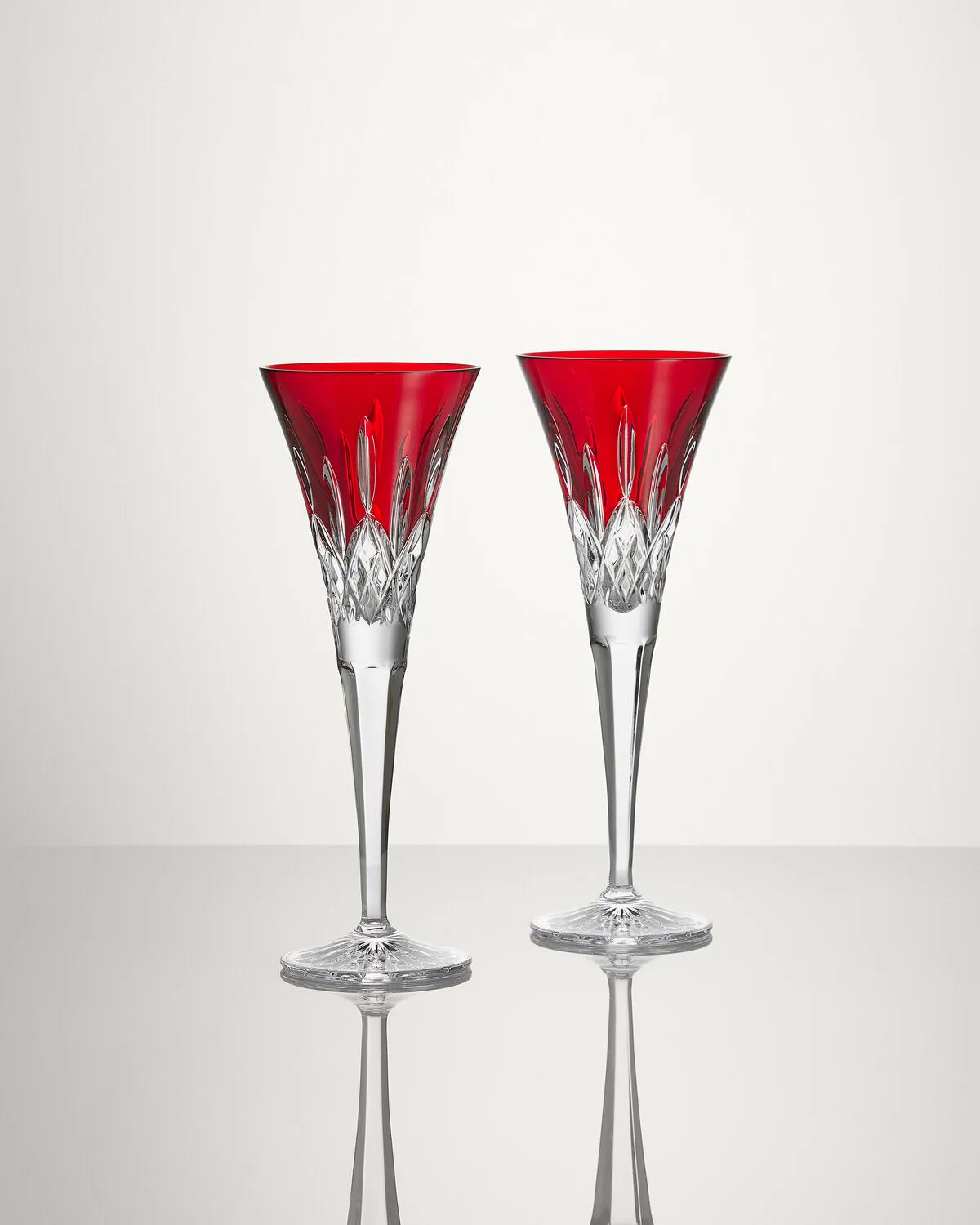 Waterford Lismore Red champagneglas 2 stk rød
