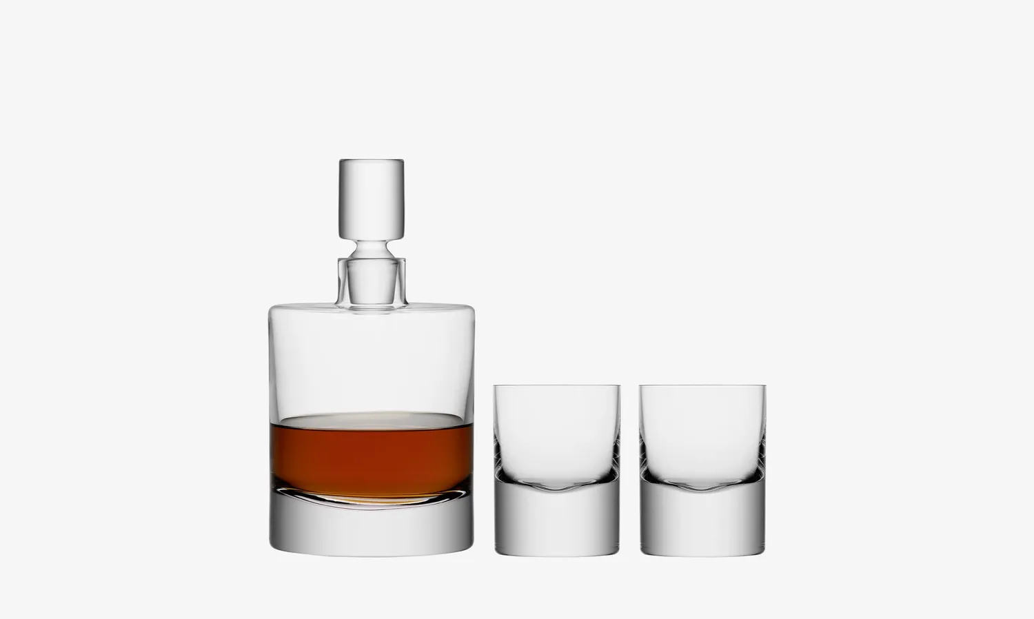 LSA Boris whiskysæt karaffel 2 glas mundblæst