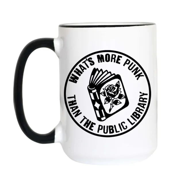 Mugsby What's More Punk Than the Public Library krus hvid 325 ml