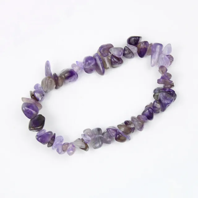 El'Cobre Amethyst Crystal Chip armbånd lilla beroligende