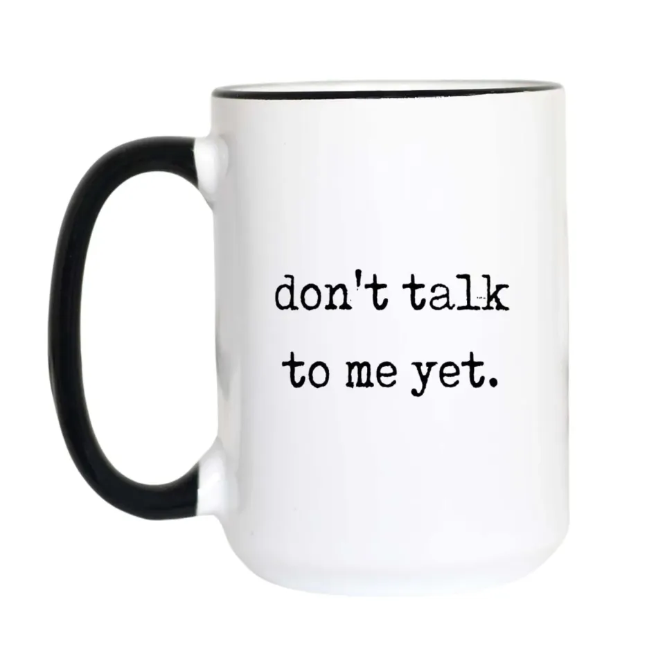 Mugsby Not a Morning Person krus 325 ml hvid