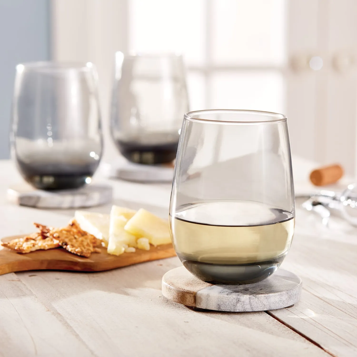 Libbey Classic Smoke vinglas 6 stk grå