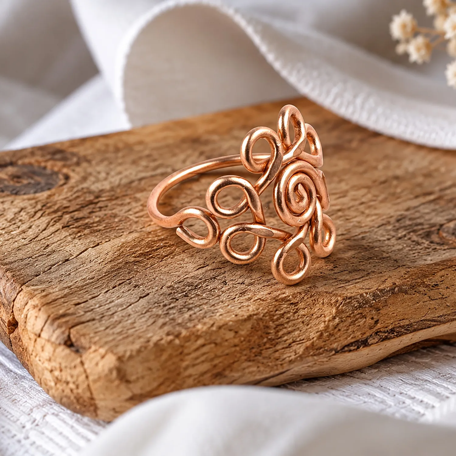 El'Cobre Copper Ring 30 kobberring justerbar