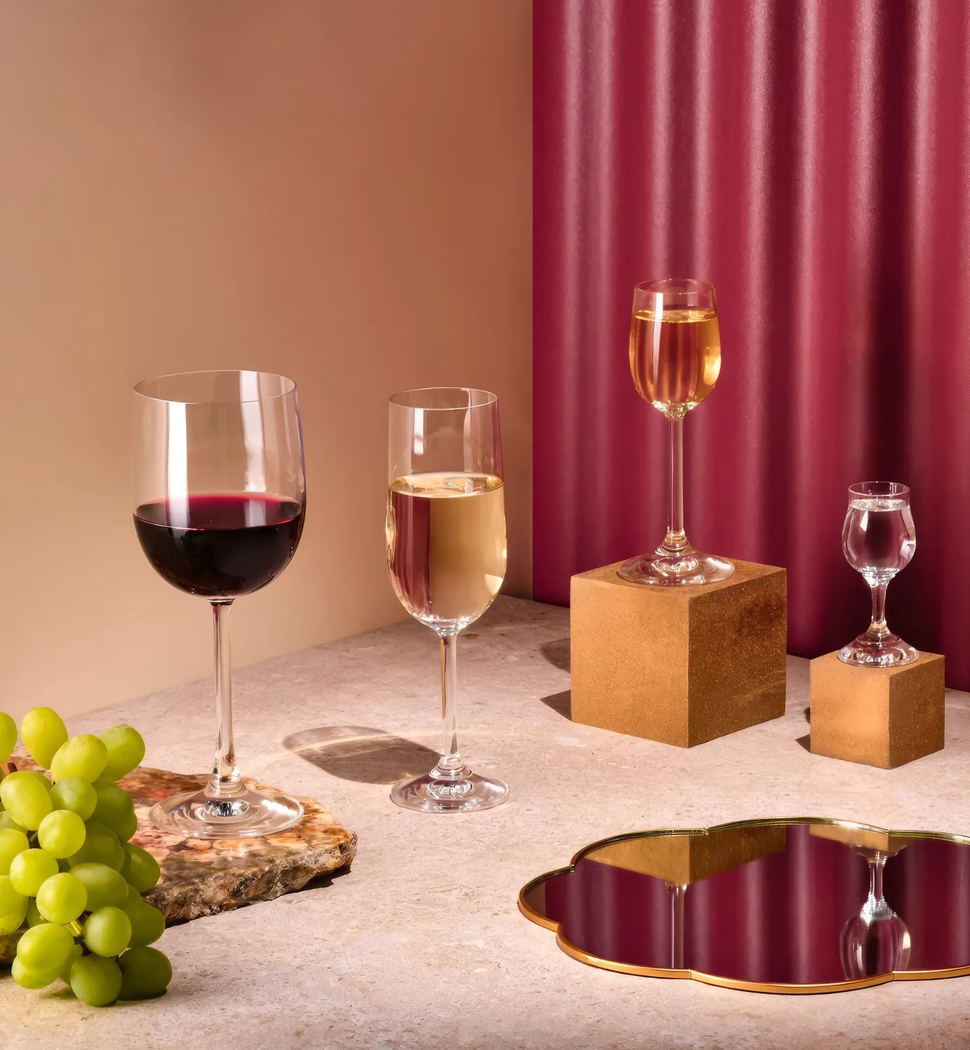 Krosno Gema likørglas 70 ml 6 stk glas med stilk