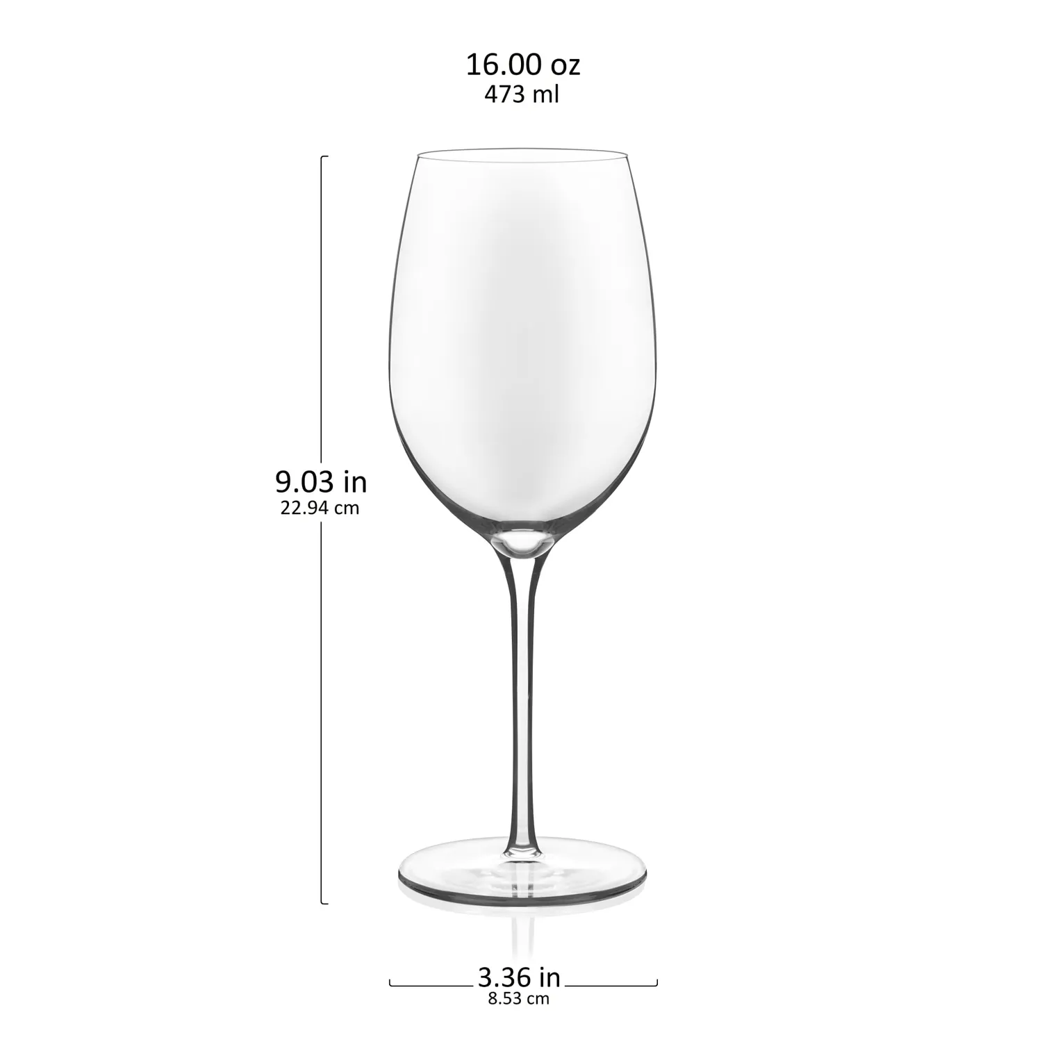 Libbey Kentfield vinglas 473 ml 4 stk rød hvidvin