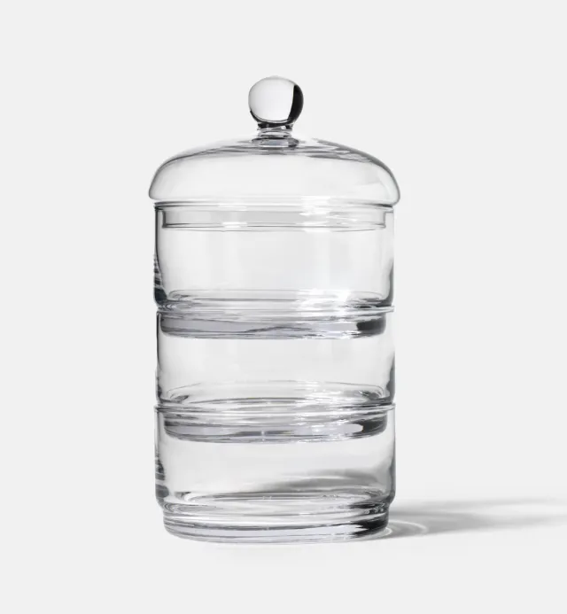 Krosno glassæt 3 stk krystalglas med låg