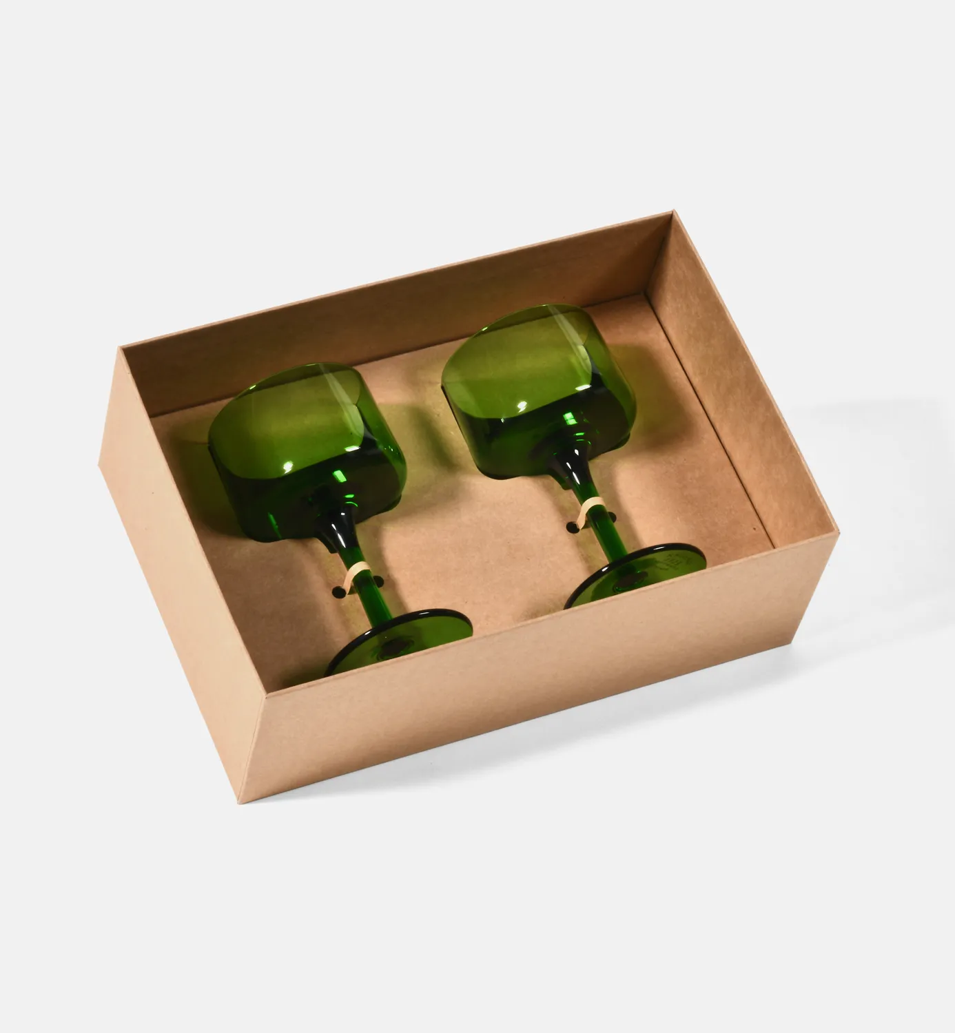 Krosno Bird 1967 hvidvinsglas 120 ml smaragd