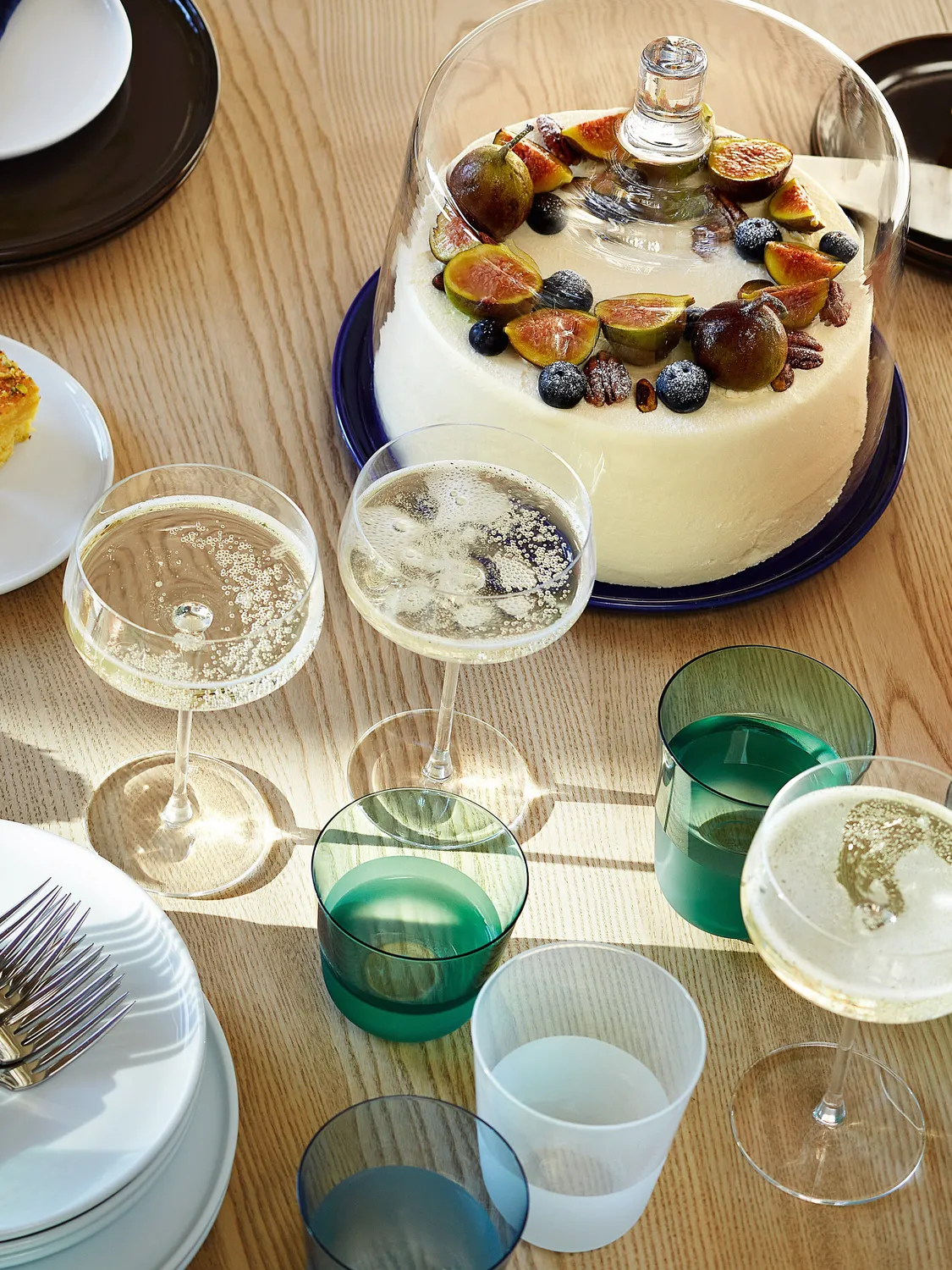 LSA Collective Cheese Cake Dome osteklokke glas