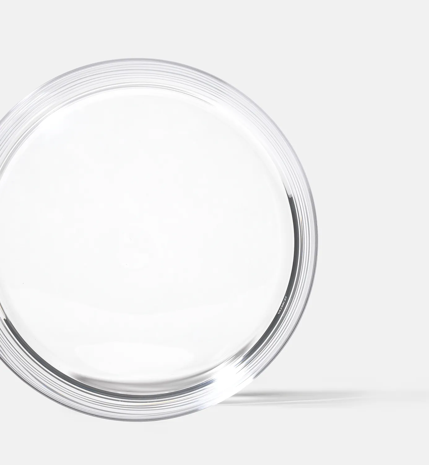 Krosno serveringsskål 24 cm klart glas håndformet