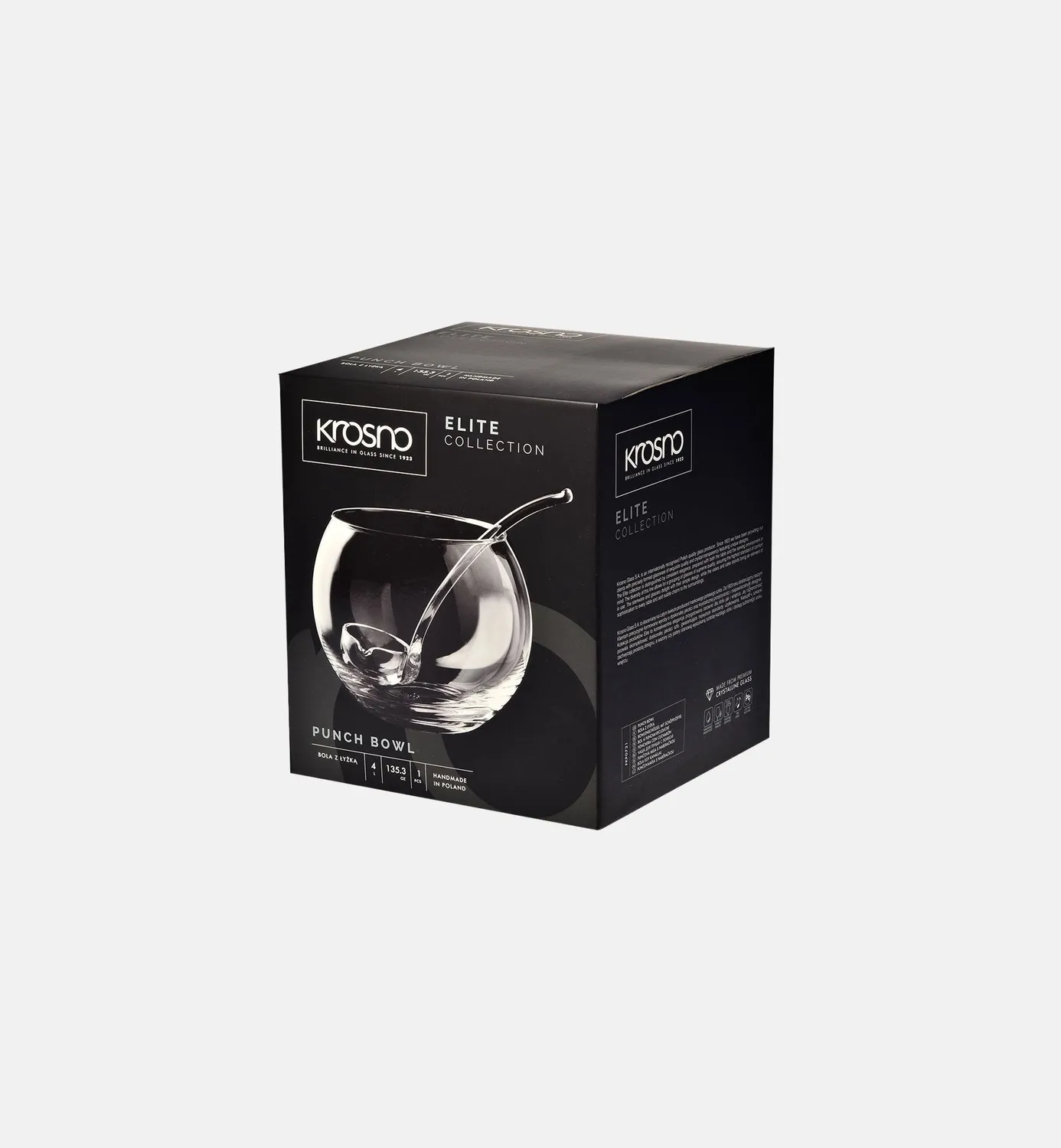 Krosno Bola bowle 4000 ml med øse krystal