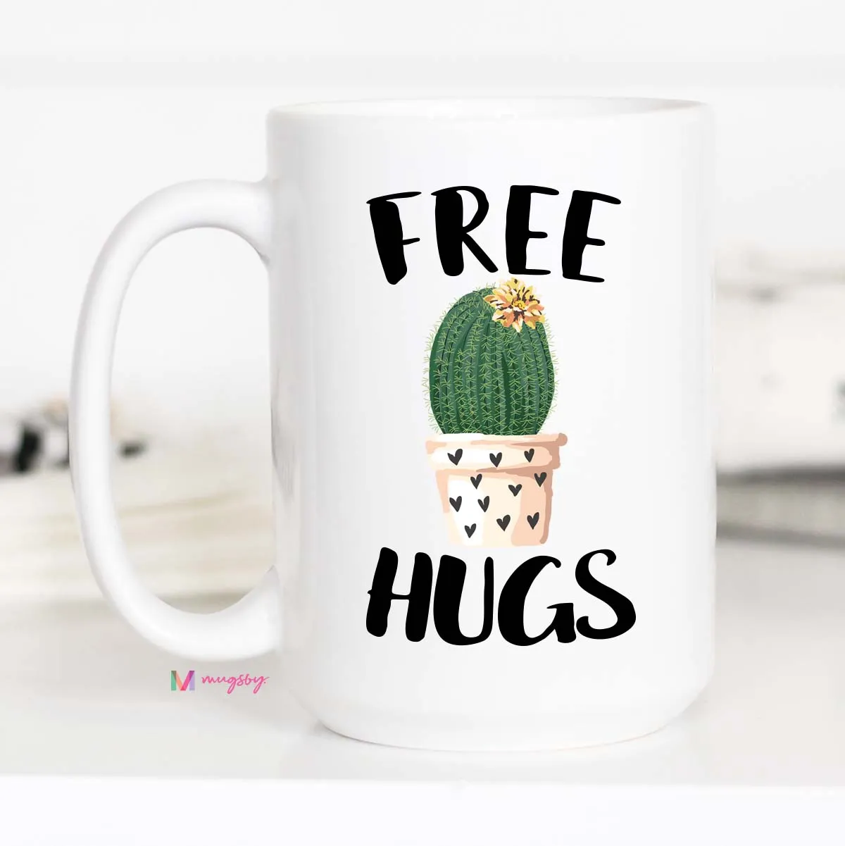 Mugsby Free Hugs Cactus kop 325 ml kaktus